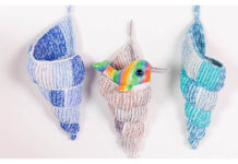 Shell Hanging Basket Free Crochet Pattern