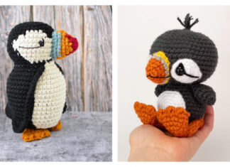 Amigurumi Puffin Bird Crochet Patterns