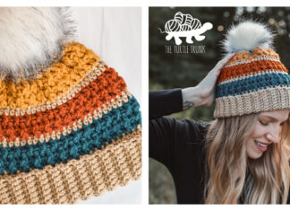 Bonfire Beanie Free Crochet Pattern and Video Tutorial