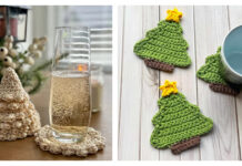 Christmas Tree Holiday Coaster Crochet Patterns