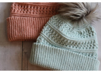 Deep River Beanie Hat Free Crochet Pattern and Video Tutorial