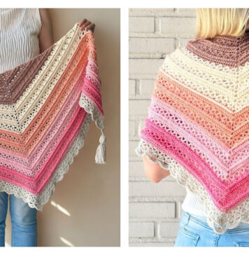 Dreamy Days Shawl Free Crochet Pattern and Video Tutorial
