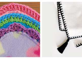 Fleece Blanket Edging Crochet Patterns