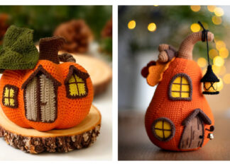 Halloween Pumpkin House Crochet Patterns