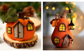 Halloween Pumpkin House Crochet Patterns