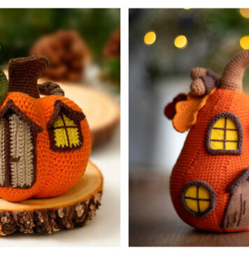 Halloween Pumpkin House Crochet Patterns