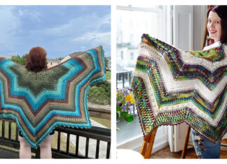 Star Shaped Shawl Crochet Patterns