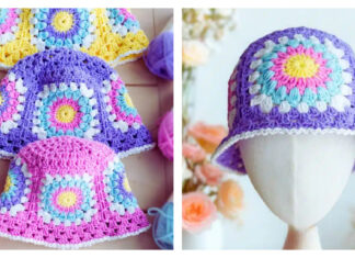 Sunburst Bucket Hat Free Crochet Pattern and Video Tutorial