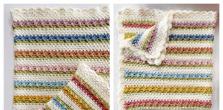 Tulip Meadows Baby Blanket Free Crochet Pattern and Video Tutorial